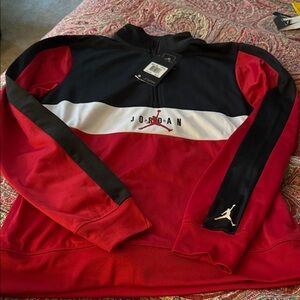 Jordan Red and Black Kids Sweatshirt